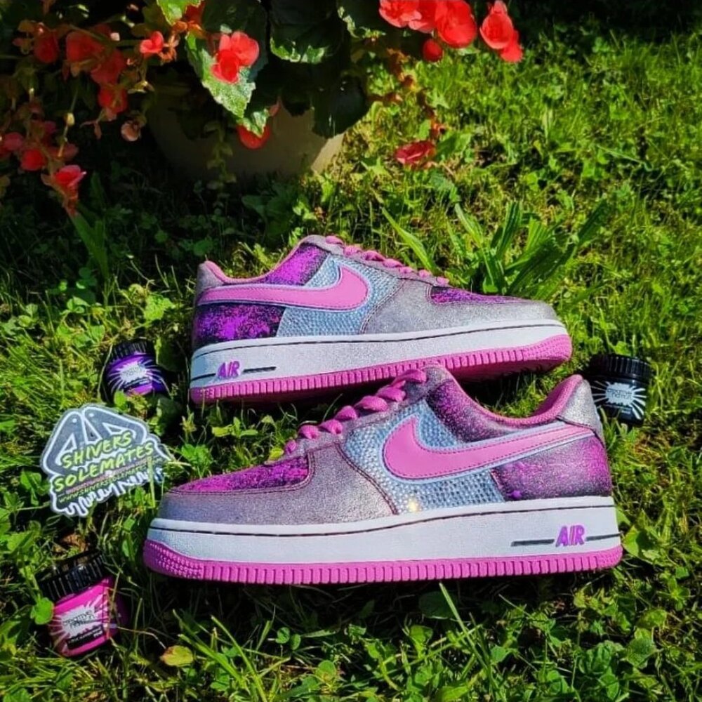 Custom Bling Splatter | Retro Nike AF1 | Low - Picture 7 of 9